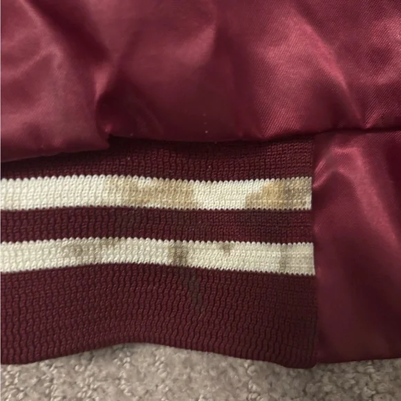 Vintage Auburn Sportswear Satin Bomber Jacket Cattlemen’s Club Riverbank CA XL - Picture 5 of 7